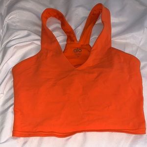 Tangerine alo yoga long bra size XS